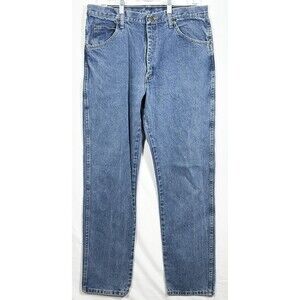 Wrangler Jeans Mens 36X36 Regular Blue Med. Wash Pockets Regular Cut